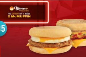 McDonald’s: 2 McMuffin por $35