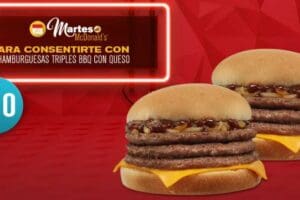 McDonald’s: cupón 2 Hamburguesas BBQ con queso triple por $50