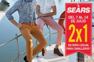 Sears: 2×1 en ropa casual para caballeros