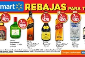 Walmart: ofertas en licores al 28 de Agosto