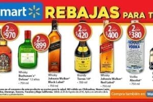 Walmart: ofertas en licores al 28 de Agosto