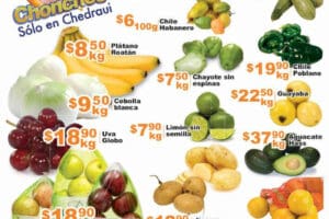 Chedraui: frutas y verduras 23 y 24 de agosto
