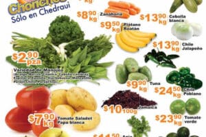 Chedraui: frutas y verduras 30 y 31 de agosto