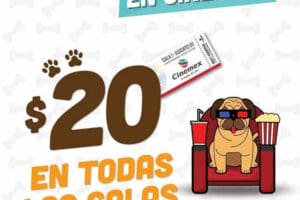 Promoción Cinemex La Vida Secreta de tus Mascotas Boletos a $20 pesos