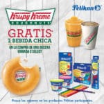 Krispy Kreme bebida gratis comprando productos Pelikan