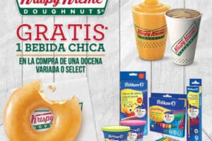 Krispy Kreme: bebida gratis comprando productos Pelikan