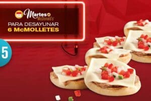 Martes de McDonald’s: 6 McMolletes por $55