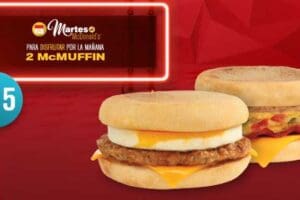 McDonald’s: Cupones 2 McMuffin por $35 y 2 Hamburguesas Especiales Triples por $50