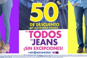 Suburbia: 50% de descuento en segunda compra de Jeans al 31 de agosto