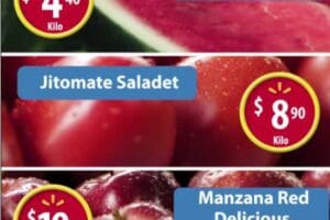 Walmart: martes de frescura frutas y verduras 23 de agosto