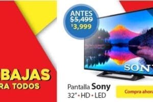 Walmart: iPad Mini a $3,999 y Pantalla Sony 32″ a $3,999