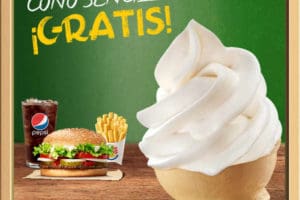Burger King: cono gratis para todos los estudiantes
