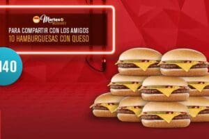 Martes de McDonald’s: 10 hamburguesas con queso por $140