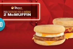 Martes de McDonald’s: 2 McMuffin por $40