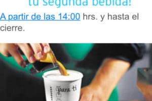 Starbucks: 2×1 pagando con tarjetas Banamex Mastercard
