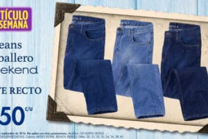 Suburbia: jeans para caballero Weekend corte recto $150