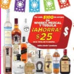HEB $25 de descuento en Whiskys, Mezcales y Tequila