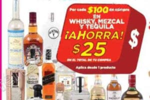 HEB: $25 de descuento en Whiskys, Mezcales y Tequila