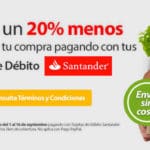 Walmart súper 20% de descuento y envío gratis con Santander