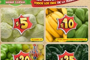Bodega Aurrera: frutas y verduras del 7 al 13 de octubre