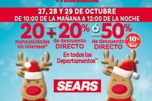 Gran Venta Prenavideña Sears del 27 al 29 de octubre 2016