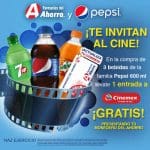 Promoción Pepsi y Farmacias del Ahorro Boletos de Cinemex GRATIS