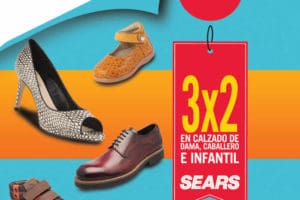 Quincena del Calzado Sears: 3×2 en calzado para Dama, Caballero y Niños