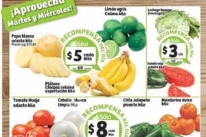 Soriana: frutas y verduras 4 y 5 de octubre