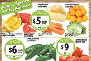 Soriana: frutas y verduras 18 y 19 de octubre