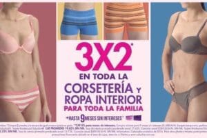 Suburbia: 3×2 en corsetería y ropa interior