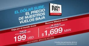 Promociones del Buen Fin 2016 en Aeroméxico