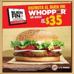 Promociones del Buen Fin 2016 Burger King