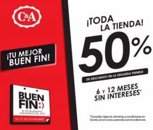 Promociones C&A El Buen Fin 2016
