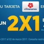 2×1 en Cinépolis con Citibanamex del 9 de Enero al 2 de Marzo 2017