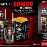 Cinemex Combo Resident Evil Capítulo Final Palomitas Grandes +2 Vasos coleccionables con Refresco a $169
