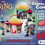 Cinemex Combo Sing con vasos, cubetas y figurines de colección