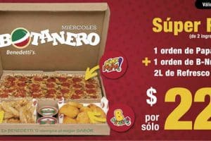 Promociones Benedetti’s Pizza Lunes a Viernes para el 2017