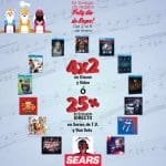 Sears 4×2 en discos y películas y 25% de descuento en series y box sets
