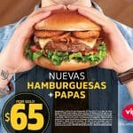 Vips: Hamburguesas + Papas por $65 a partir de la 1:00 pm