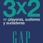 Gap 3x2 en playeras, sudaderas y suéteres 3 de febrero