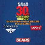 Sears 30% de descuento en accesorios para caballero Levi’s y Docker’s