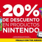 Gamers 20% de descuento en productos nintendo del 2 al 5 de marzo