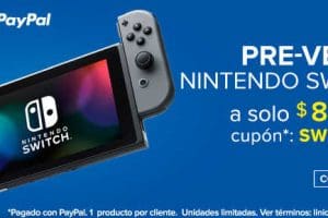 Linio: cupón de $1000 de descuento en Nintendo Switch con Paypal