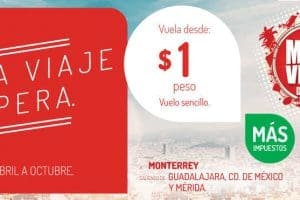 Mega Venta del Año VivaAerobus Vuelos desde $1 más impuestos