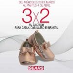 Sears 3×2 en calzado y zapatos para toda la familia al 4 de Abril