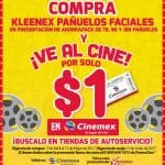 Promoción Kleenex te invita al cine 2×1 en Cinemex de lunes a domingo