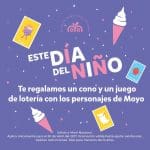 Promoción Moyo Frozen Día del Niño Gratis Cono y Juego de Lotería 30 de Abril