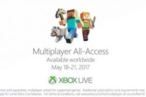 Xbox Live Gold GRATIS y Minecraft Xbox One Edition Limited al 21 de mayo