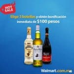 Hot Sale Walmart $100 de descuento comprando 3 botellas