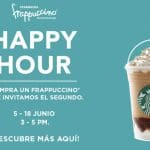 Happy Hour Starbucks 2×1 en Frapuccinos del 5 al 18 de Junio